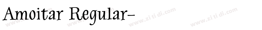 Amoitar Regular字体转换
